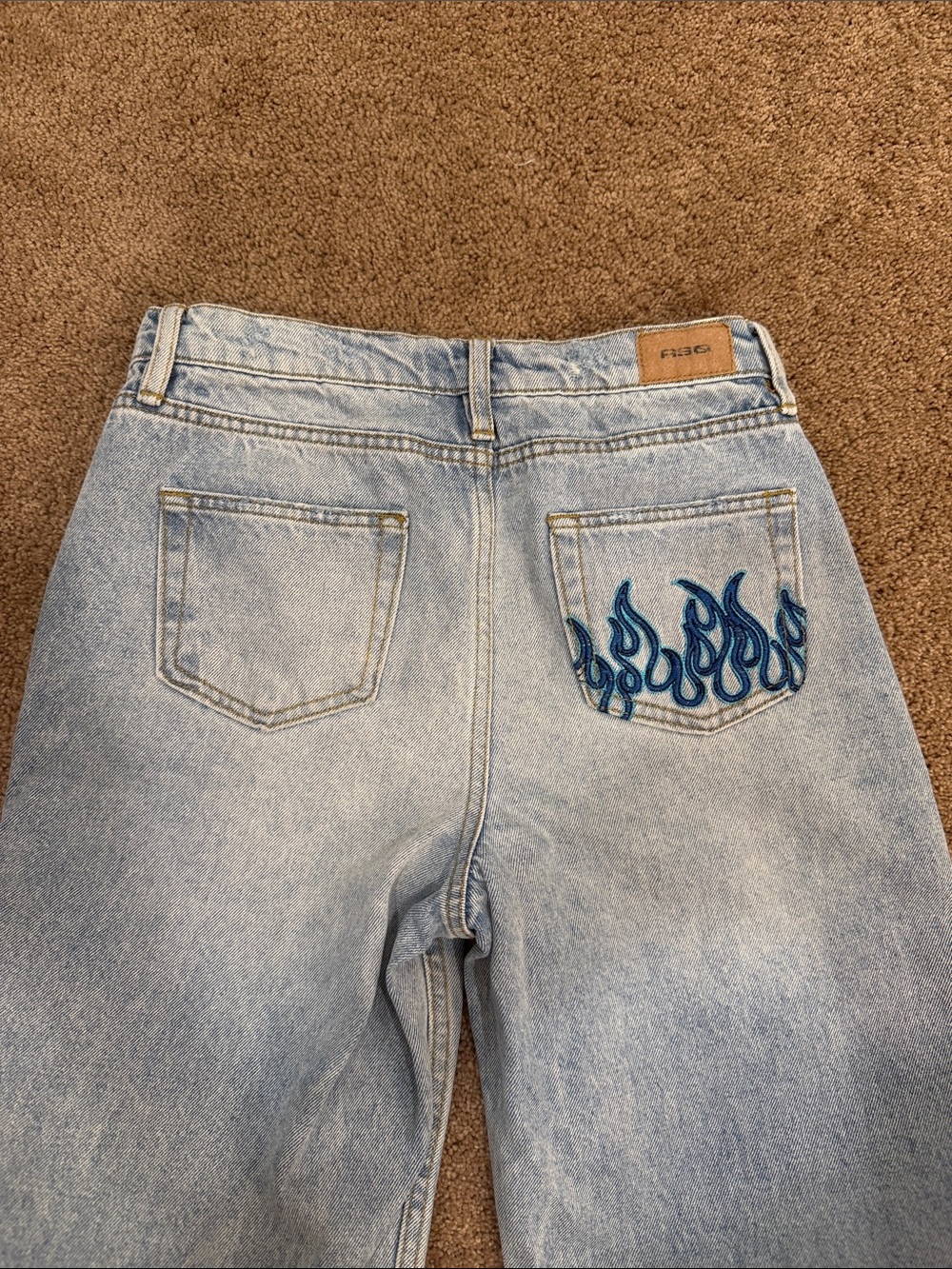 RSQ Light Blue Straight-Leg Kids Jeans - Picture 6 of 7
